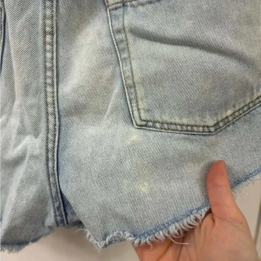 Zara Basic High Rise Light Denim Jeans Sz 4 - Picture 13 of 14